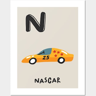 N is Nascar Posters and Art